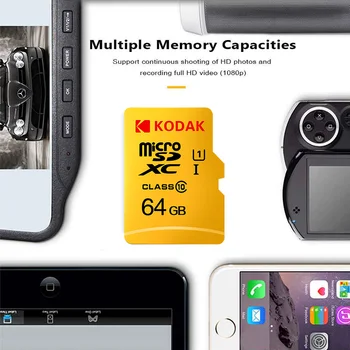 Kodak High Speed 16 GB Micro SD kartica 32GB cartao de memoria class10 U1 64GB TF Flash Pomnilniško Kartico 128GB mecard tarjeta micro sd