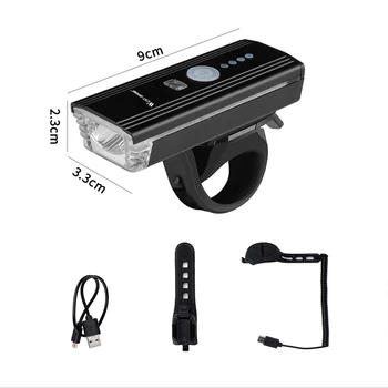 Kolo Svetlobe Smart Indukcijske Rog Vodoodbojna Prednja Luč, USB Polnilna Svetilka LED Luč MTB Kolesarske Svetilke Pribor