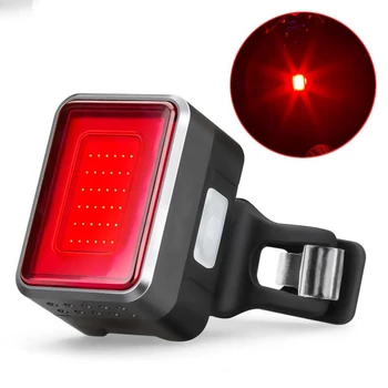 Kolo Zadaj Rep Lučka USB Polnilna Luč Kolo Inteligentni Indukcijski Zavorni Kolesarske Opreme, na Prostem, Vožnja Varnost Opozorilo Lučka