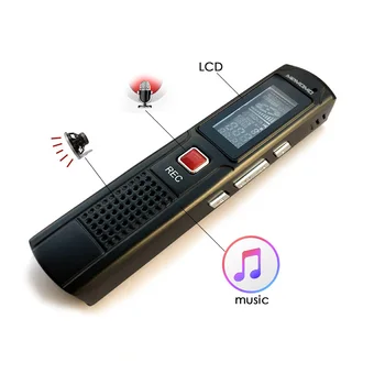 Kovinski Stereo 8 GB Digitalni Diktafon tovarne MP3 Predvajalnik Elektronskih Avdio Snemalnik Zvoka SK013