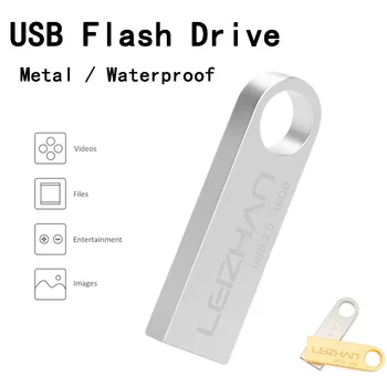 Kovinski USB ključek 32gb 64gb 8gb 16gb 4gb usb memory stick računalnik pogon pero tabličnega pendrive usb 2.0 naprave za shranjevanje flash