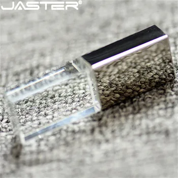 Kristalno usb ključev 3D tiskanje po meri logo 4GB 8GB 16GGB usb flash pendrive 32GB 64GB transparentno steklo (nad 10 kosov brezplačno logotip)