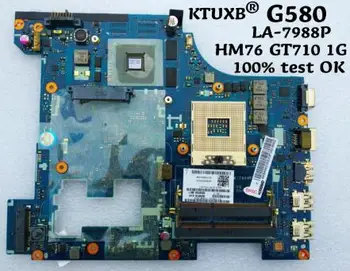 KTUXB QIWG6 LA-7988P matično ploščo za Lenovo G580 zvezek motherboard HM76 GT710M 1G DDR3 test delo