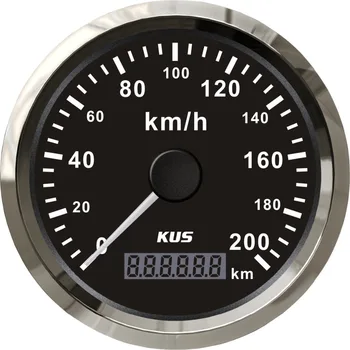 KUS Univerzalna GPS merilnik Hitrosti, Števec kilometrov Gauge Merilnik 200KM/H Za Avto, motorno kolo, Tovornjaki 85mm 12V 24V Z Osvetlitvijo