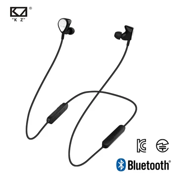 KZ BTE Brezžične Bluetooth Slušalke Hibridne tehnologije, Šport Slušalke nepremočljiva HIFI Bas Čepkov V Uho Monitor APTX Slušalke