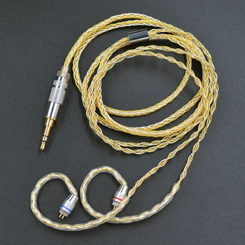 KZ Slušalke Zlato, Srebro Mešani prekrita Nadgradnjo kabel, Slušalke žice za ZS10 Pro ZSN AS10 AS06 ZST ES4 ZSN Pro BA10 ES4 ZSX C12