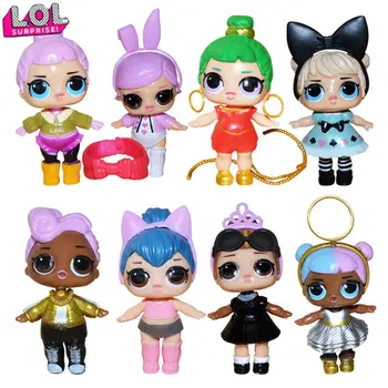 L. O. L PRESENEČENJE! 8 kosov lol lutke igrače za dekleta presenečenje darilo baby doll dekleta igrače lutka lol presenečenj otroci darilo za rojstni dan 8 cm