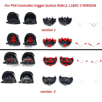 L1 R1 Zamenjava L2 R2 Tigger Gumb z vzmetjo za PS4 Brezžični Krmilnik Popravilo delov 5pcs/Veliko