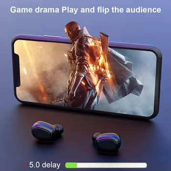 L21 TWS Bluetooth Brezžične Slušalke Mini Nepremočljiva 9D Prostorski Zvok, Zmanjšanje Hrupa, Glasbo, Slušalke Za Xiaomi Huawei Iphone