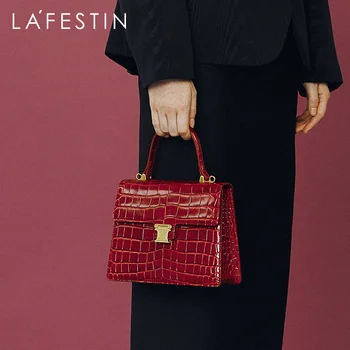 LA FESTIN Vrečke 2020 nov modni prenosni usnjena ženska torba ramenski messenger retro kvadratek vrečko