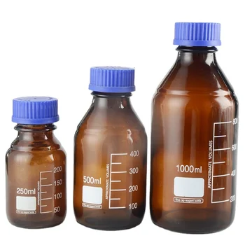 Laboratorij za Visoke kakovosti, 50 ml 100 ml 250 ml 500 ml 1000 ml Steklene Reagenta Steklenici Rjave Vijak Stekla Reagenta Steklenico