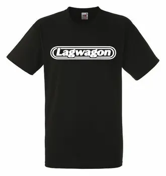 Lagwagon Logotip Črna Majica S Kratkimi Rokavi Moški Majica Rock Band Tee Glasbe