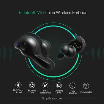 Langsdom T3 Stavko Brezžične Slušalke S Polnjenjem Primeru audifonos Bluetooth Slušalke Brezžične Čepkov Bluetooth 5.0 za telefon