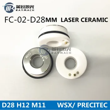 Laser Keramični laser Šoba Imetnik Dia. 28 mm, Za WSX laser deli PRECITEC Fiber Laser Glava Keramični Obroč original