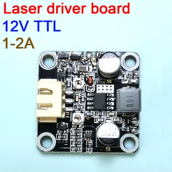 Laserska Dioda LD voznik odbor s TTL modulacije trenutno 1A - 2A 12V napetost trenutno nastavljiv 405nm 445nm 450nm newaa