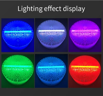 LED Dotik Svetlobe Znanja Akril USB, Daljinsko upravljanje Razsvetljave 3D Led Nočna Lučka Sestavljeni Baze Poroko Božični Dekor Led Znanja