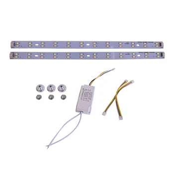 LED Stropna Svetilka PCB Board Spremenjen Vir Svetlobe Led Cev Varčevanje z Energijo Svetilke Plafon Ac85-265V bela + topla bela