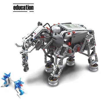 Legoing EV3 Robotika, Programiranje Gradnik Izobraževanje Kit PARE Združljiv EV5 45544 31313 Robot DIY Mecanum Kolesa Igrače Darilo
