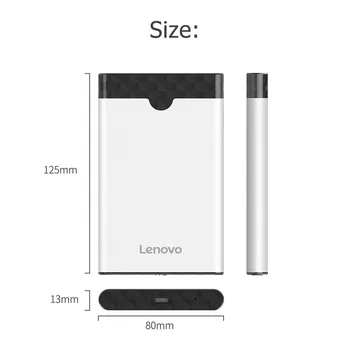 Lenovo S-03 Tip-C SATA HDD SSD Polje Pogon Zunanje Primeru 6Gbps 2.5 inch Hard Disk Urad, ki Skrbi Računalnik Material za Lenovo