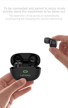 Lenovo X18 Brezžična Tehnologija Bluetooth 5.0 Slušalke Šumov Pravi Brezžični Globoki-Bas Original Slušalke Super Lahka Nepremočljiva