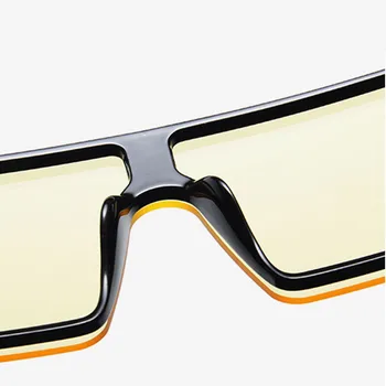 LeonLion 2021 Moda Velika Okvir Ženske Retro sončna Očala Ogledalo Kvadratnih Vintage sončna Očala blagovne Znamke Lentes De Sol Mujer UV400