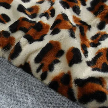 Leopard Hoodies Ženska Pozimi Plus Velikost Suknji Debele Trdna Silm Oblačila Za Ženske Vzročno Zima Dolga Majica Ženske Plašč