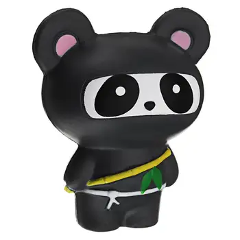 Lepe Risanke Ninja Fox Panda Živali Privoščite Kavico Ali Koktejl Počasi Narašča Squishies Stisnite Dišeče Mehke Igrače Za Oprostitev Stres Igrača