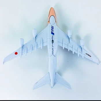 Letalu Japonske ANA Airlines A380 Modra HONU Lani Ka La Letalo Model Kovinski Diecast Zrakoplova Otroci Darilo zbirateljske