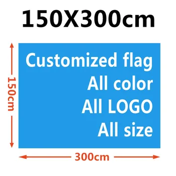 LETENJE Polyseter 150X300CM 1.5X3M natisnjeni Dekoracijo meri zastavo vse barve vse LOGOTIP vseh velikosti