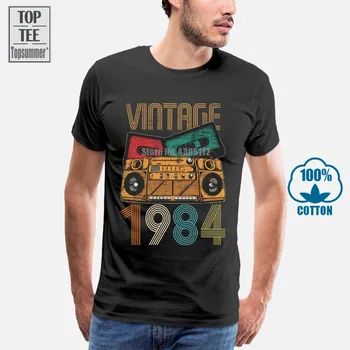 Letnik 1984 T-Shirt Za Fantje T Shirt Fant Tshirt Ženske T-Shirt Bombaža Moške Majice Bela Majica Bele Tshirt