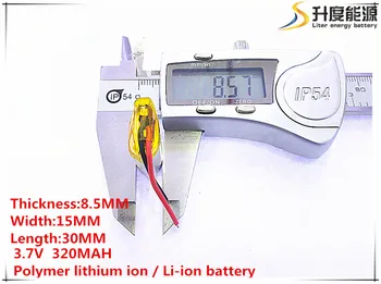 Li-po 3,7 V 320mAh 851530 Litij-Polymer Li-Po baterija li ionska Baterija za Polnjenje celic Za Mp3, MP4 MP5 GPS mobile