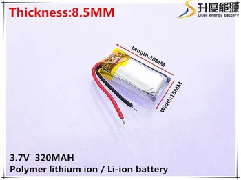 Li-po 3,7 V 320mAh 851530 Litij-Polymer Li-Po baterija li ionska Baterija za Polnjenje celic Za Mp3, MP4 MP5 GPS mobile