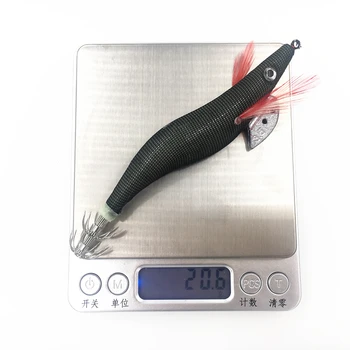 Lignji Šablon Fishing Lure 5Pcs Octupus Vab Lesa Kozice 13,5 cm 21 g Sipine Dežnik Kavljem 3.5#