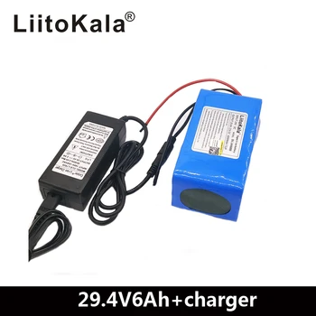 LiitoKala 24V 6Ah 7S3P 18650 Baterije litijeva baterija 24 v, Električna Kolesa, kolo z motorjem /električni/litij-ionske baterije +29.4V2A