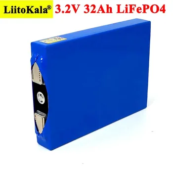 Liitokala 3.2 V 32Ah baterije LiFePO4 fosfat 32000mAh za 12V 24V motorno kolo, Avto, motor baterije sprememba+Obrnite Niklja