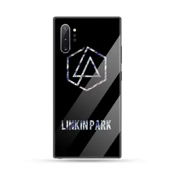 Linkin park Rock in Telefon Primeru Kaljeno steklo Za Samsung S6 S7 rob S8 S9 S10 e plus note8 9 10 pro