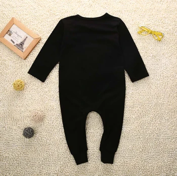 Lioraitiin Jeseni Bombaž Newborn Baby Toddler Fant Oblačila z Dolgimi Rokavi Romper Šef Natisnjeni Jumpsuit Obleke