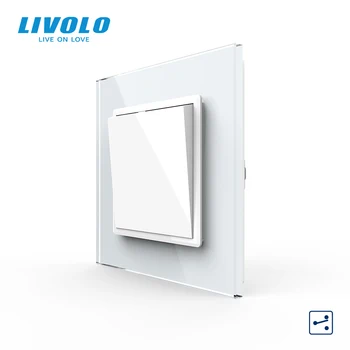 Livolo Proizvajalec EU standard Luksuzni kristalno steklo plošče,Pritisni gumb 2 Način, stikala, tipkovnice stikalo ,tipka tipke križ stikalo