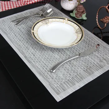 LIYIMENG 4 kos/veliko Placemat Coasters Toplotno izolirane Posode PVC Dekor Kuhinja Dinning Skledo Jed Nepremočljiva Pad Tabela Mat