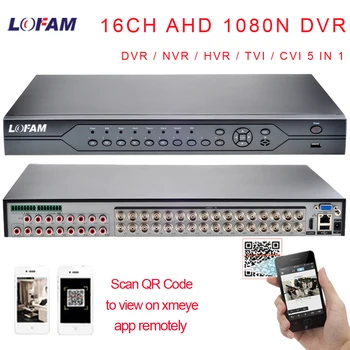 LOFAM 32CH DVR AHD 1080N CCTV Nadzora Varnosti 1080P HDMI DVR 32CH 3G WIFI Hibridni DVR 5 V 1 Za Analogni AHD IP TVI CVI Cam