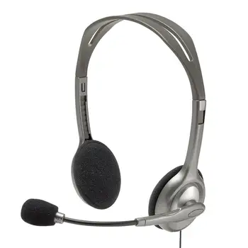 Logitech H110 H111 Stereo Slušalke z Mikrofonom 3,5 mm Žične Slušalke Stereo Slušalke za glasbo, Igre, Računalniški