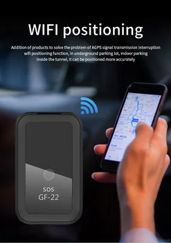 Lokator GF22 GPS Tracker Močno Magnetno Majhno Mesto Napravo za Sledenje Lokator Za Avto, motorno kolo, Tovornjak Snemanje Sledenje