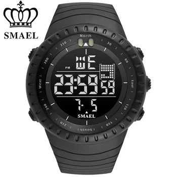 Luksuzne blagovne Znamke SMAEL Moda Digitalni Watch Moških Analogni Elektronski LED Vojske Vojaške Straže Nepremočljiva Šport Gledam Relogio Masculino