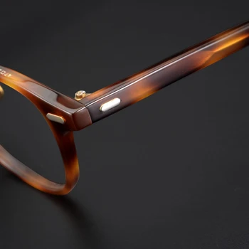 Luksuzni Moški Letnik Pilotni Acetat Očal Okvir Recept Oblikovalec Očala Ženske Korejski Kratkovidnost Optični Okvir Očal