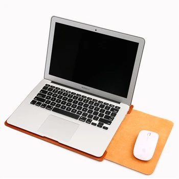 Luksuzni PU Usnje Laptop Torba za Macbook Air 13 Primeru Zvezek Zajema Izvajanje Rokav Torbica Za Macbook Air 11 Retina 12 Pro 13 15