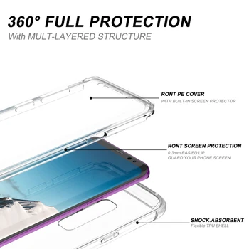 Luksuzni Trdo Ohišje Za Samsung Galaxy S20 S9 Plus A51 A71 4G primeru zaščitnik zaslon PC TPU Silikon šok Kritje za S9 Capa Funda