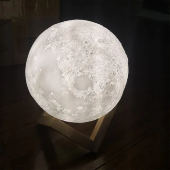 Luna Svetu 3D tiskanja luna lučka touch control 2 barve noč svetlobe ustvarjalno darilo družina spalnica dekoracijo otrok