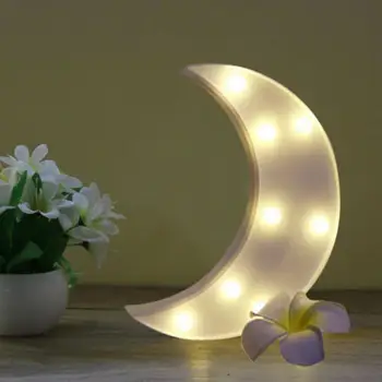 Luštna 3D Luna LED Nočna Lučka Ljubke namizne Svetilke Stenske Namizne Božično zabavo Dekoracijo Otroci Soba Vrtec Lučka za Darilo