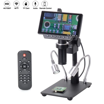 LY KE-210 5 Palčni Zaslon 16MP 4K 1080P 60FPS USB & WIFI Digitalni Industrijske Mikroskopom Fotoaparat 150X C-mount Objektiv 1/2.3 Imaging