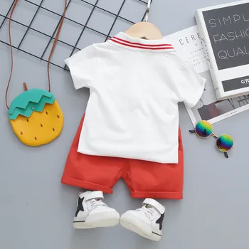 LZH 2021 Modni Pulover Vrhovi+Barva Hlače Postavlja Nove otroške Poletne Obleke Bombaž Mehko Otroci 